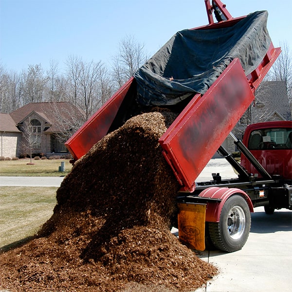 we offer bulk mulch delivery for larger landscaping projects